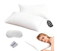 pillows Soft, Elastic & Shape-Retaining, No More Flat Pillows, Ideal For Back & Side Sleepers To Deliver A Sleeping Experience (Low pillow*1)