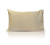 Pillowtex Copper Ion Infused Rayon Derived from Bamboo Cooling Pillow Case, Beige, Standard Size (20x30), Soft and Breathable