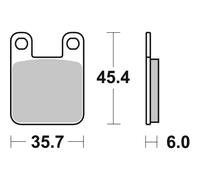 Brembo Carbon Ceramic Rear Brake Pads fits Beta 200 Alp (4T) 2000-2005