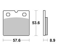 Brembo Road Carbon Ceramic Front Motorcycle Motorbike Brake Pads - 07BB2107