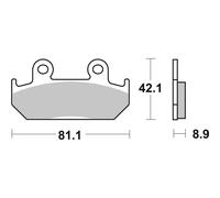 Pills Of Brake Pair BREMBO 07ho2107 for Moto Spare Parts Accessories