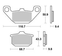 Pills Of Brake Pair BREMBO 07ka0808 for Moto Spare Parts Accessories