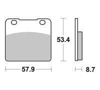 Brake pads Brembo 07SU0607 carbon ceramic front & rear with approval for Suzuki
