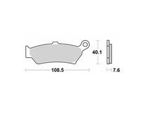 Brembo 07bb4380 Brake Pads Clear