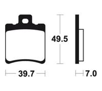 Tecnium Mf271 Sintered Brake Pads Clear