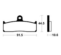 Pills Of Brake TECNIUM msr365 Sintered Competition Professional for Moto