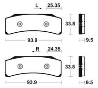 Pills Of Brake TECNIUM msr409 Sintered Competition