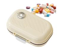 Pills Organizer Travel, Travel Pill Box - 7 Portable Pill Components Case, Medicine Holder Pocket Weekly Medicine Organizer for Fish Oil