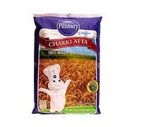 Pillsbury Chakki Atta | 100% Whole Wheat | Full of Fibre | Make Rotis & Chappatis | Traditional Indian Flour | Nutritious | Vegetarian | 5KG Bag