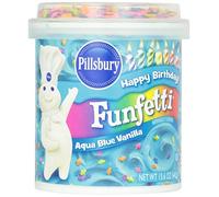 Pillsbury Funfetti Aqua Blue Vanilla Frosting 442g (Pack of 1)