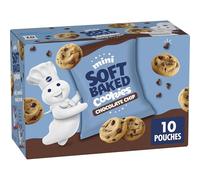 Pillsbury Mini Soft Baked Cookies Chocolate Chip Snack Bags Pack of 10