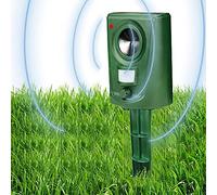 Pilmoux Cat Scarers for Gardens Cat Repellent Ultrasonic Fox Deterrents Animal Repeller Battery Powered Waterproof Motion Activated Sensor for Bird Squirrel Dog Pest Farm etc