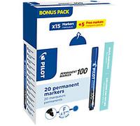 Pilot Marker 100 Bonus Pack Blu Pk20