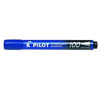 Pilot Pen Permanent Marker 100 Bullet Tip Blue Pack of 20
