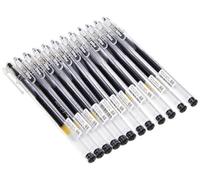 Pilot 101201 G105 Gel Ink Rollerball Pen With 0.5 mm Tip - Black (Pack Of 12)