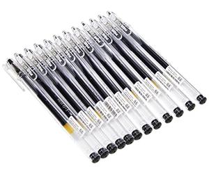Pilot 101201 G105 Gel Ink Rollerball Pen with 0.5 mm Tip - Black (Pack of 12)