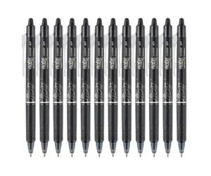 Pilot 229101201 Frixion Clicker Retractable Erasable Rollerball 0.7 mm Tip, Black, 12 Count (Pack of 1)