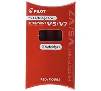 Pilot 232471 - Red Refill for V5 Ball - Set of 3 Refills