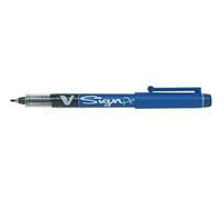 Pilot 301101203 V Sign Pen Liquid Ink 2.0 mm Tip - Blue - Pack of 12 | BOLD & BRIGHT: Liquid ink sign pens with 2.0mm tip and vibrant blue ink for bold writing, marking and displays.