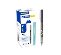 Pilot 3131910516538 V7 Hi-Tecpoint Liquid Ink Roller Pen - Black (Pack of 20)