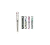 Pilot 4 Colors Ballpoint Pen Acroball 4 Extra Fine Black Red Blue & Green (BKAB-45EF-CSP) (Clear + Refill Set)