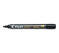 Pilot 400 Permanent Marker Broad Chisel - 4 mm Black Non Refillable Pack of 12