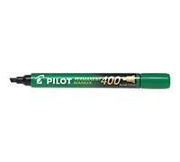 Pilot 400 Permanent Marker Broad Chisel - 4 mm Green Non Refillable Pack of 12