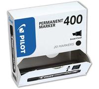 Pilot 400 permanent marker Chisel tip Black 20 pc(s)