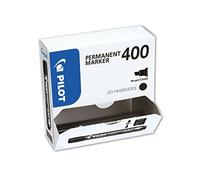 Pilot 400 Series, 4.5mm Chisel Tip Permanent Marker- Black (Box of 20)