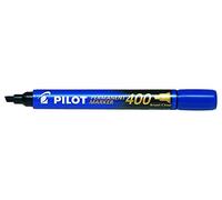 Pilot 400 Series, 4.5mm Chisel Tip Permanent Marker- Blue (Box of 20)