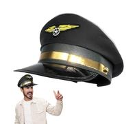 Pilot Accessory Hat Classic Cosplay Airline Role Play Captain Costume