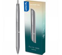 PILOT - Acro 1000 premium Ballpoint Pen in Silver Gift Box - Ultra-Smooth Ink for Unmatched Writing Fluidity - Refillable and retractable Ballpoint Pen - Black Ink - Medium Tip