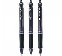 Pilot Acroball BegreeN Retractable Ballpoint Pen Fine 0.7mm - Pack of 6 - Black
