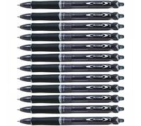 Pilot Acroball Retractable Ballpoint Pen Medium 1.0mm Tip 0.32mm Line Black Ref 020101001 [Pack 12]