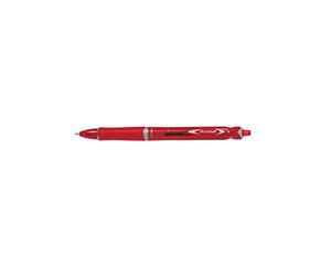 Pilot Acroball Retractable Ballpoint - Pure White/Red (Box of 10), BAB15M-BGR