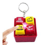 Pilot And Crew Alert EGPWS Warning Sound Simulator, Tiny Aviation Cockpit Safety Button Keyring Toy for Aviation Fans and Collectors, Stress Relief