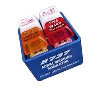 Pilot And Crew Alert Keychain EGPWS Warning Sound Simulator, Aviation Cockpit Safety Button, With Bright Led Light, Gift for Aviation Fans, Stress Relief (B737)