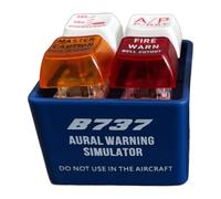 Pilot and Crew Alert Keychain EGPWS Warning Sound Simulator,Caution Warning Light Keychain Gift for Pilot, Pilots stuff (B737)