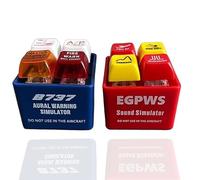 Pilot and Crew Alert Keychain Egpws Warning Sound Simulator, LED Aviation Cockpit Safety Button,Airplane Emergency Alert Keychains,With Bright LED Light (03#)