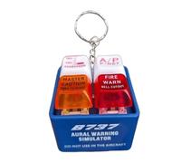 Pilot And Crew Alert Keychains, Personal Alarm Keychains, Aircraft Crew Safety Tool, Loud Alarm Function, Glow-In-The-Dark Design, Red For Travel, Airplane, Outdoor, Adventure, Simulation