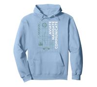 Pilot Aviate Navigate Communicate Aviation Pullover Hoodie, Adult Unisex, Dusty Blue, Medium