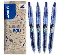 PILOT - Pack of 4 B2P Gel 0.7 - Gel Ink Roller Ball Pen - Medium - Begreen - Blue
