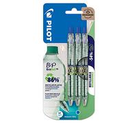 PILOT B2P Ecoball Pen Blister Pack of 3 Blue