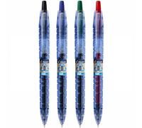 Pilot B2P Gel Ink Rollerball Pen Begreen Recycled Pen Medium Tip Set of 5 Black
