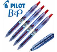 Pilot B2P Gel Ink Rollerball Pen Begreen Recycled Pen Medium Tip Set of 6 Red