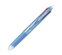 PILOT Ballpoint Pen, Frixion Ball 4, 0.5mm, Extra Fine, 4 Colors (Black, Red, Blue and Green), Light Blue (LKFB-80EF-LB)
