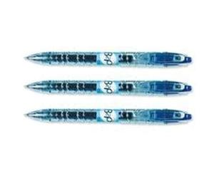 Pilot Begreen B2P Recycled Retractable Gel Rollerball 0.7 mm Tip (Box of 10) - Blue