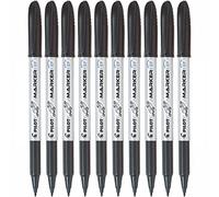 PILOT BeGreen CD/DVD Marker - Extra Fine Tip - Black Ink - Box of 10