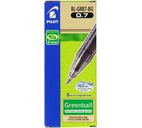 Pilot Begreen Recycled Greenball 7 Liquid Ink Rollerball 0.7 mm Tip (Box of 10) - Red
