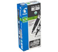 Pilot Begreen Recycled Twin Tip Permanent Marker 0.8/2.0 mm Tip - Black, Box of 10